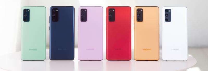 Colores del Samsung Galaxy S20 FE