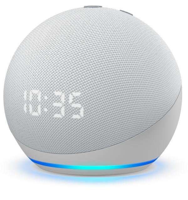 Amazon echo con reloj