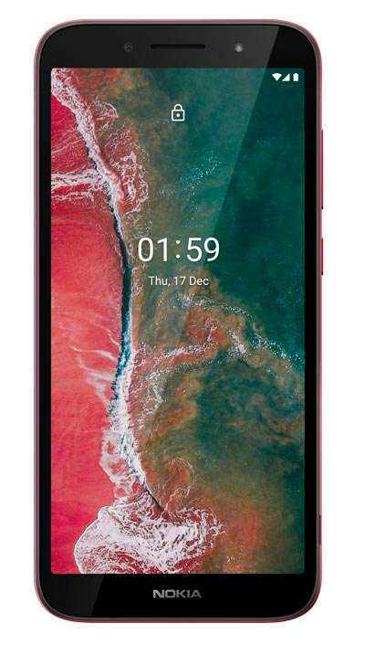 Nokia C1 Plus, color rojo