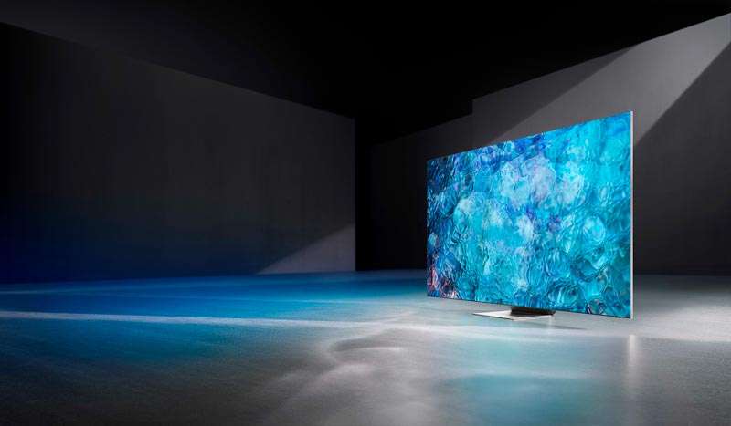 Samsung Neo QLED TV en diagonal
