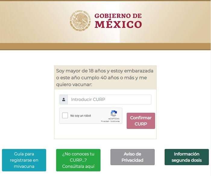 "Mi Vacuna" para personas de 40 a 49 años y mujeres embarazadas