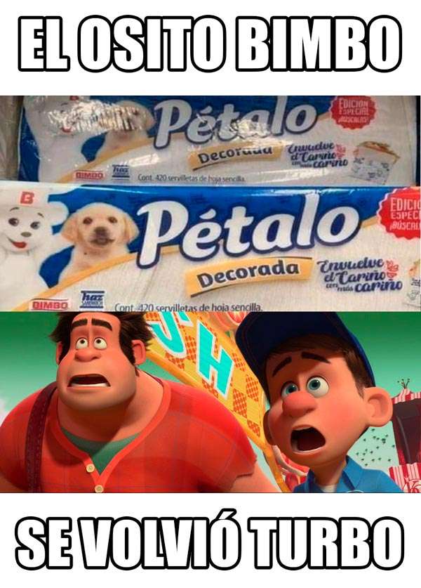 Meme, el Osito Bimbo se volvió turbo