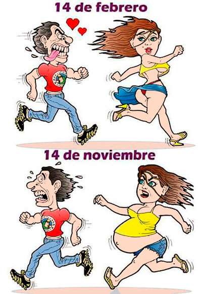 Meme 14 de febrero embarazo (14 de noviembre)