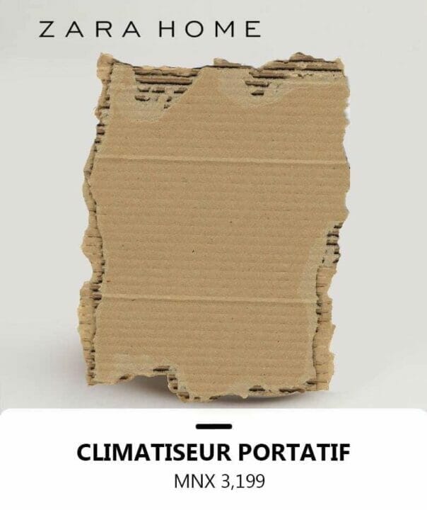 Memes Zara, aire acondicionado de mano