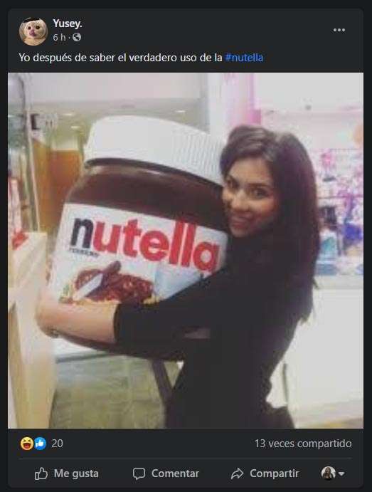 Frasco enorme de Nutella