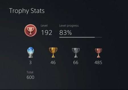 Nuevos estatus trofeos PS5