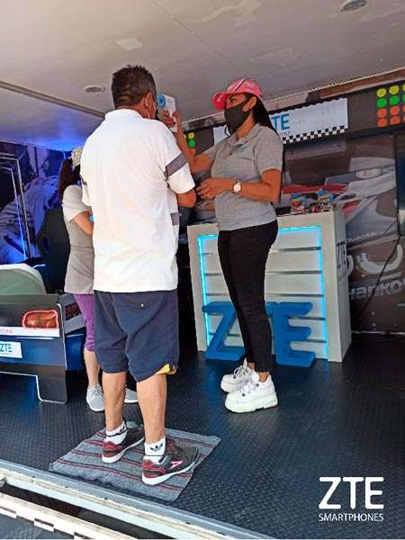 Medidas de seguridad en puesto de activación ZTE