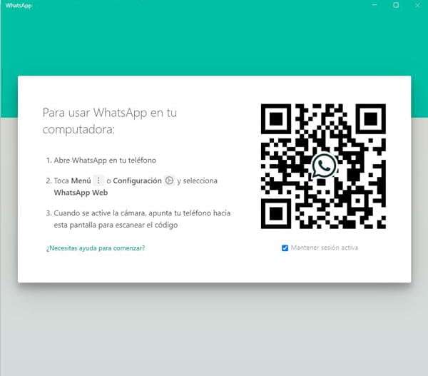WhatsApp Web, código QR para iniciar sesión