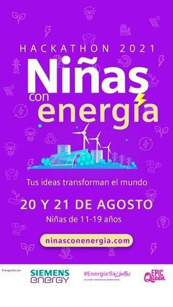 Siemens Energy, convocatoria hackathon "Niñas con Energía