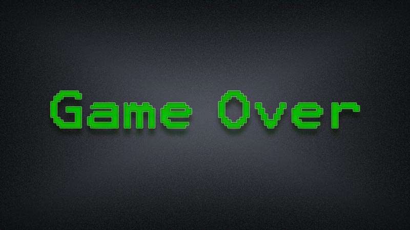 Si te quedas sin memoria, Game Over