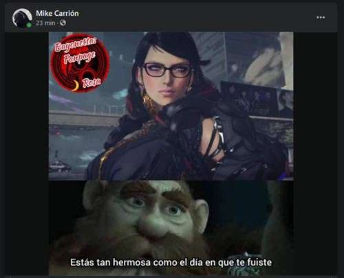 Bayonetta meme "Estás tan hermosa como el día en que te fuiste