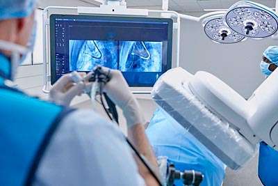 Así se detecta y trata el Cáncer de pulmón en un día con Philips 2 médico tratando cáncer de pulmón con Azurion Lung de Philips