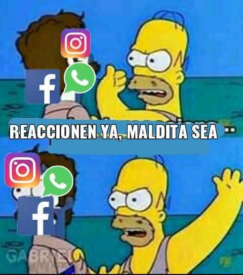 Caída de Facebook, WhatsApp e Instagram es recibida con memes 4 Meme, reacciona ya Facebook