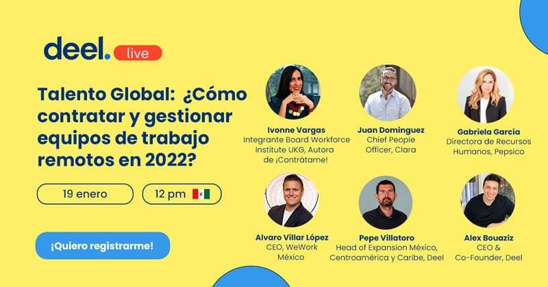 Convocatoria y registro para el Deel Live 2022