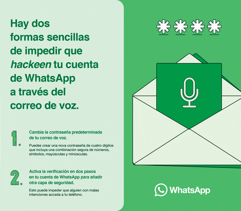 Evita que Hackeen tu cuenta de WhatsApp