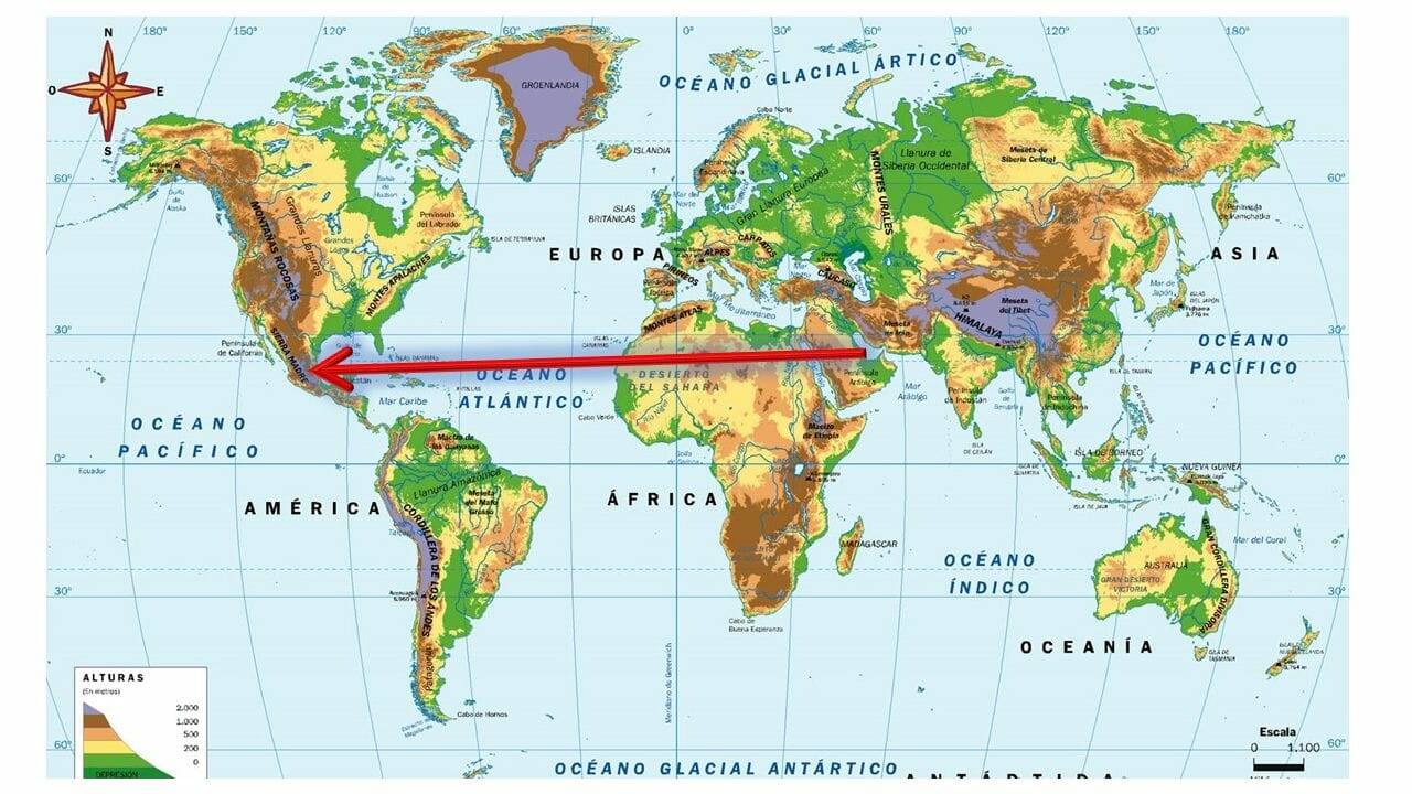 Distancia de México a Qatar