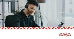 Trabajador en Centro de Contacto con soporte de Avaya
