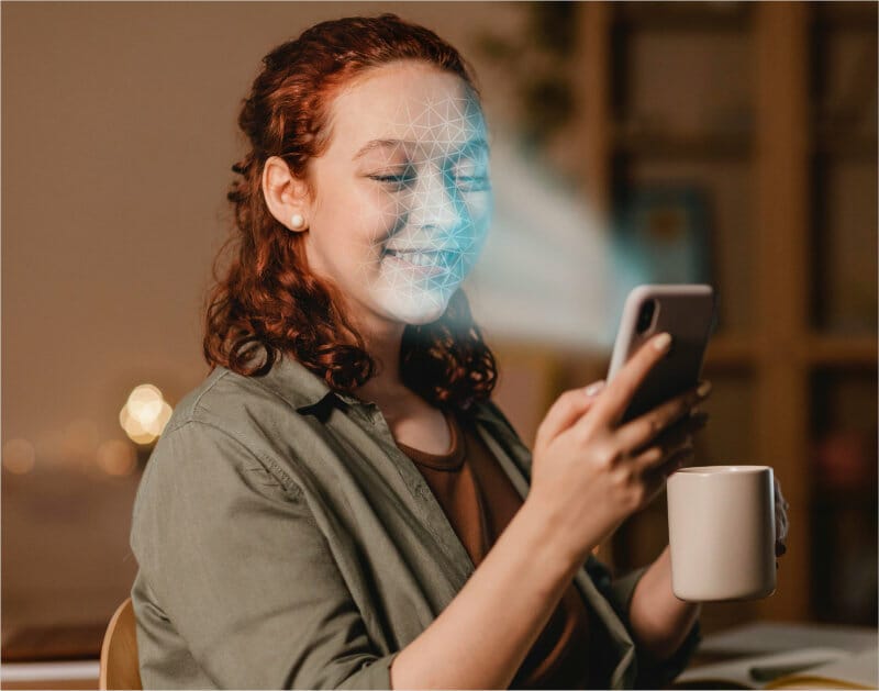 Paciente de telemedicina usando Biometría Facial