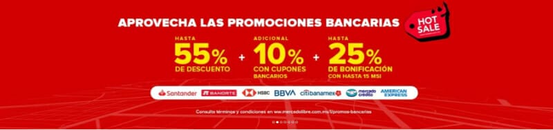 Promociones bancarias Mercado Libre Hot Sale 2023