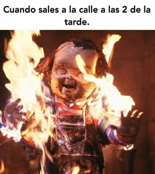 Chuky incendiandoise por ola de calor en México