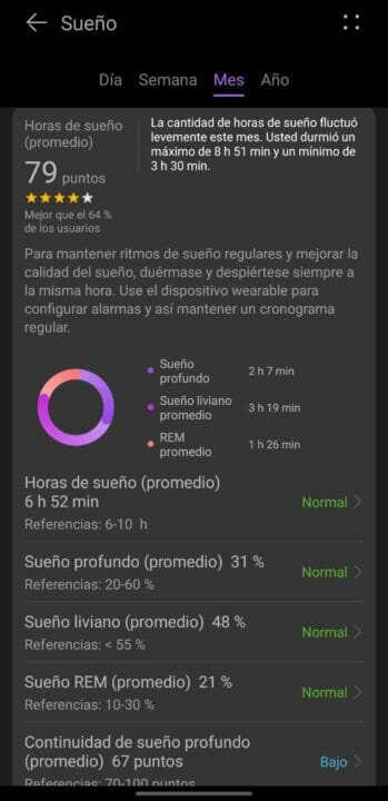 Huawei Watch GT 3 SE, app para sueño