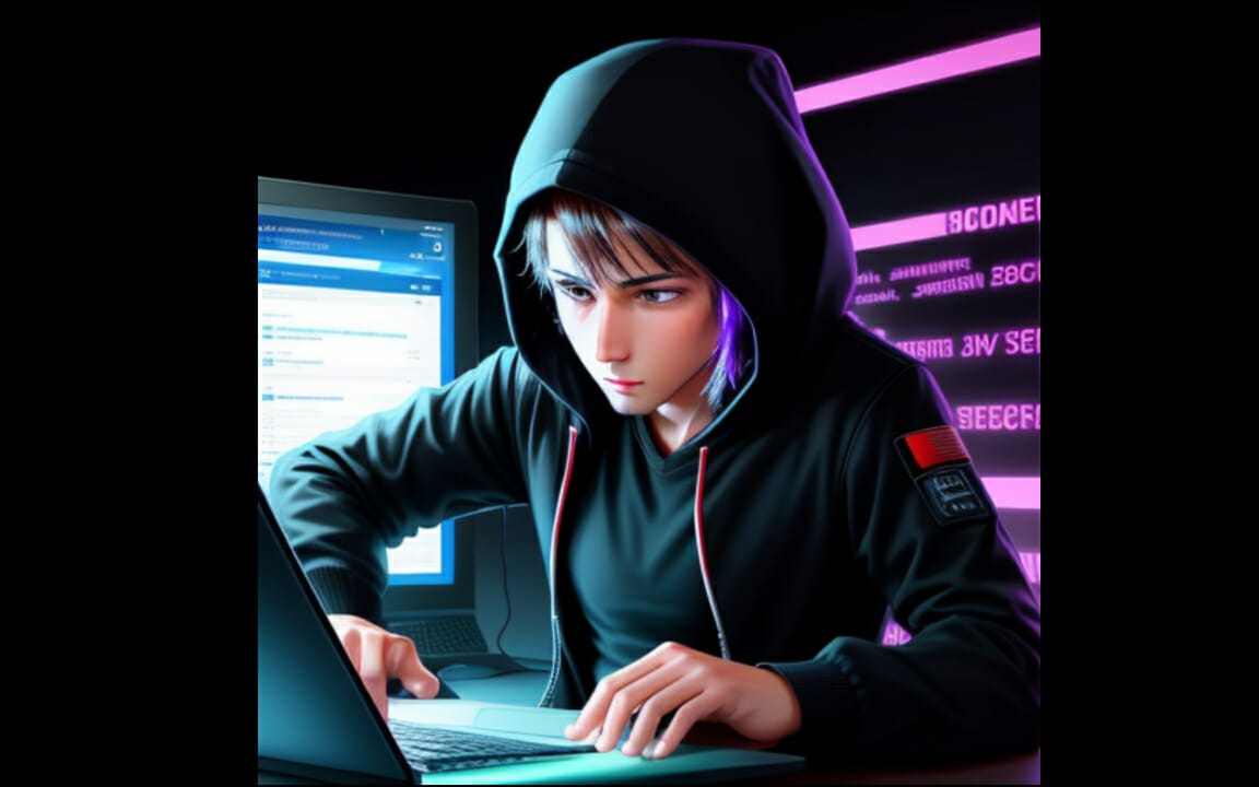 Hacker adivinando contraseñas comunes