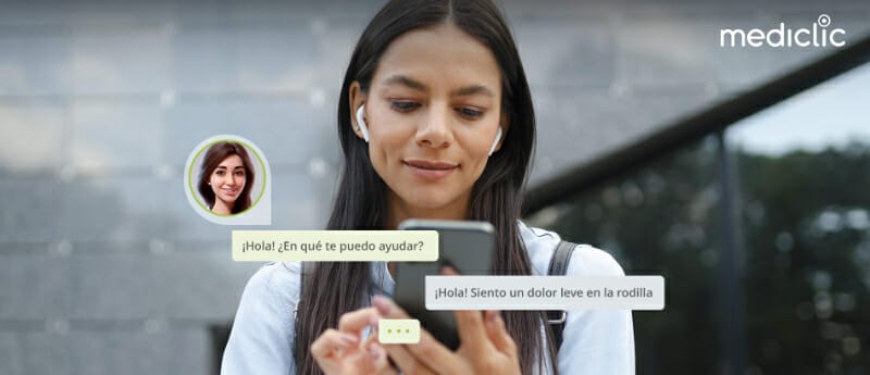 Paciente en consulta con IA