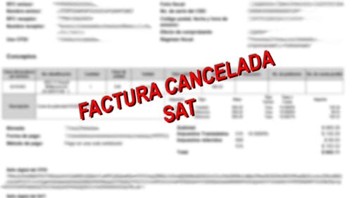 Cancelar facturas del SAT