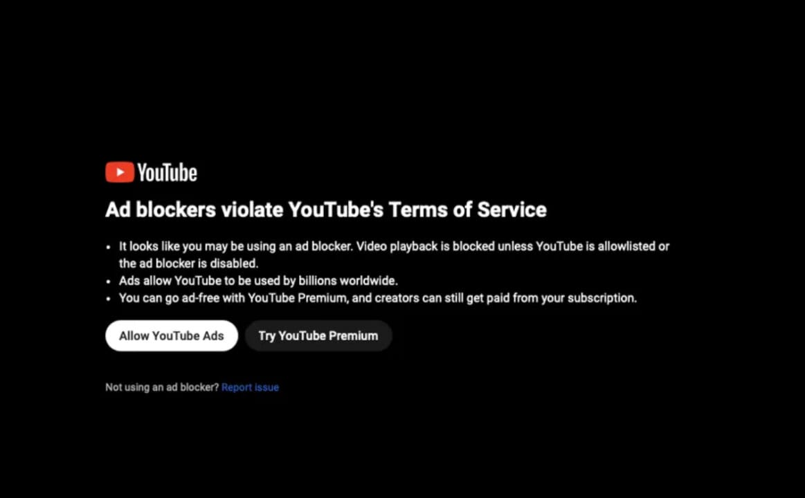 YouTube vs Bloqueadores de anuncios
