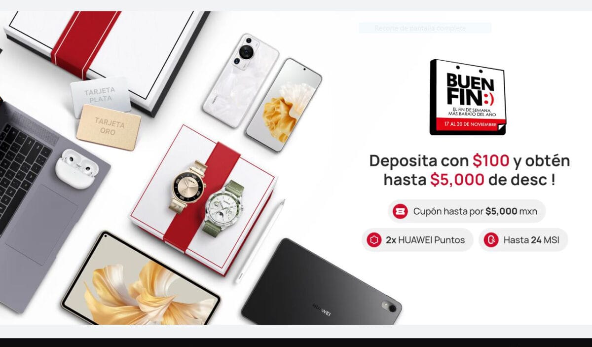 Huawei inicia descuentos por Buen Fin 2023