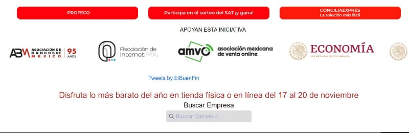 Empresas inscritas en el Buen Fin