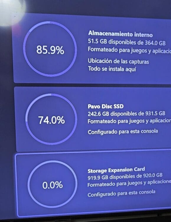 Almacenamiento ampliado, gracias la c50