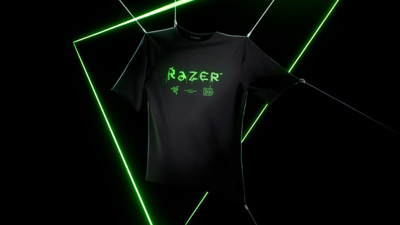 Plaera Dolce&Gabbana y Razer, color negro con verde