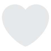 Corazón Blanco Twitter Twemoji 14.0.