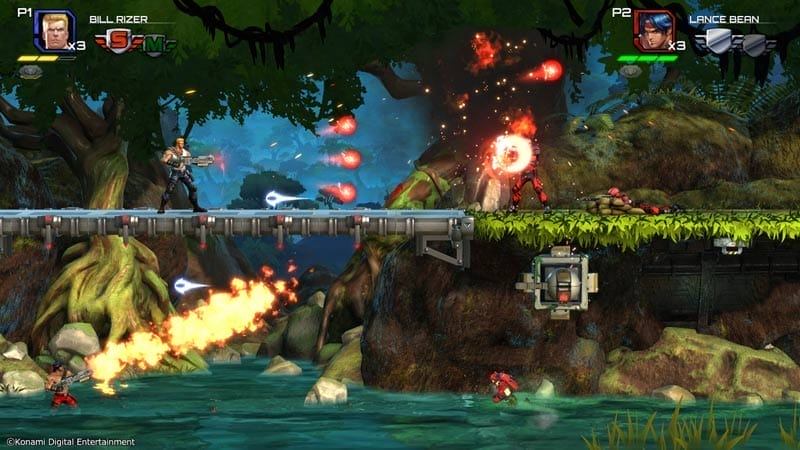 captura de pantalla de la selva en Contra Operation Galuga.