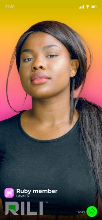 Perfil de Rili.ia en Rili, con evaluación de usuarios