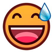 Cara Sonriendo Con Sudor Frío emojidex 1.0.34.