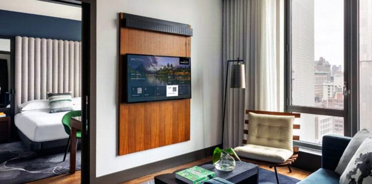 Televisor LG con Google cast, en hotel Hyatt