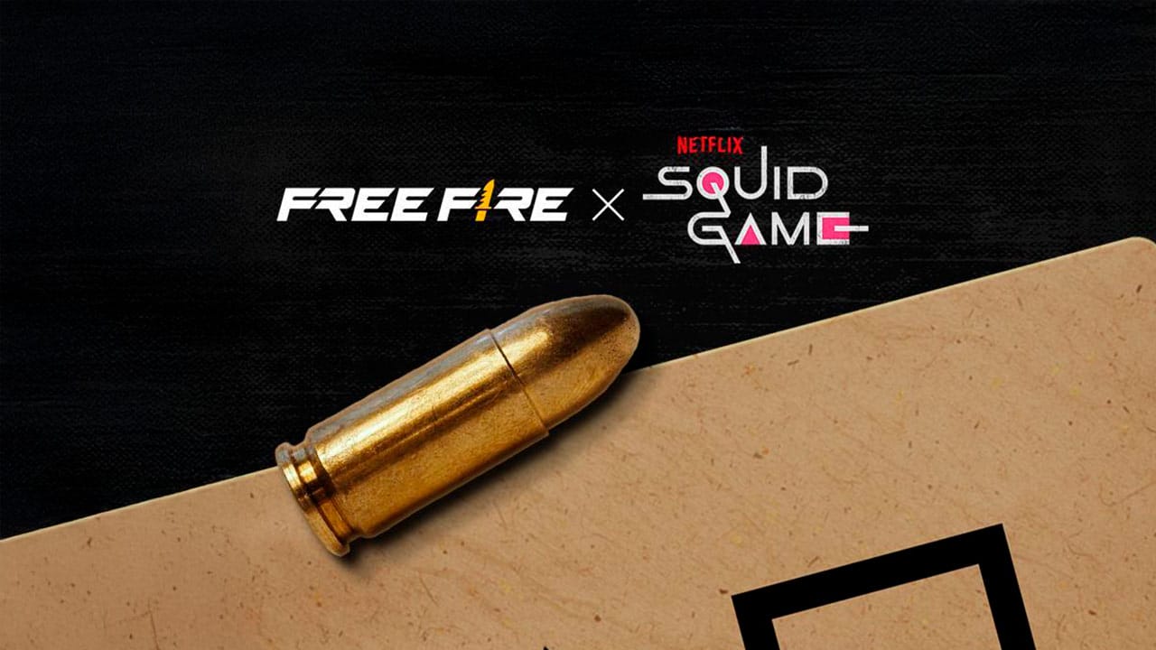 Ilustración de la colaboración de Free Fire con el Juego del Calamar