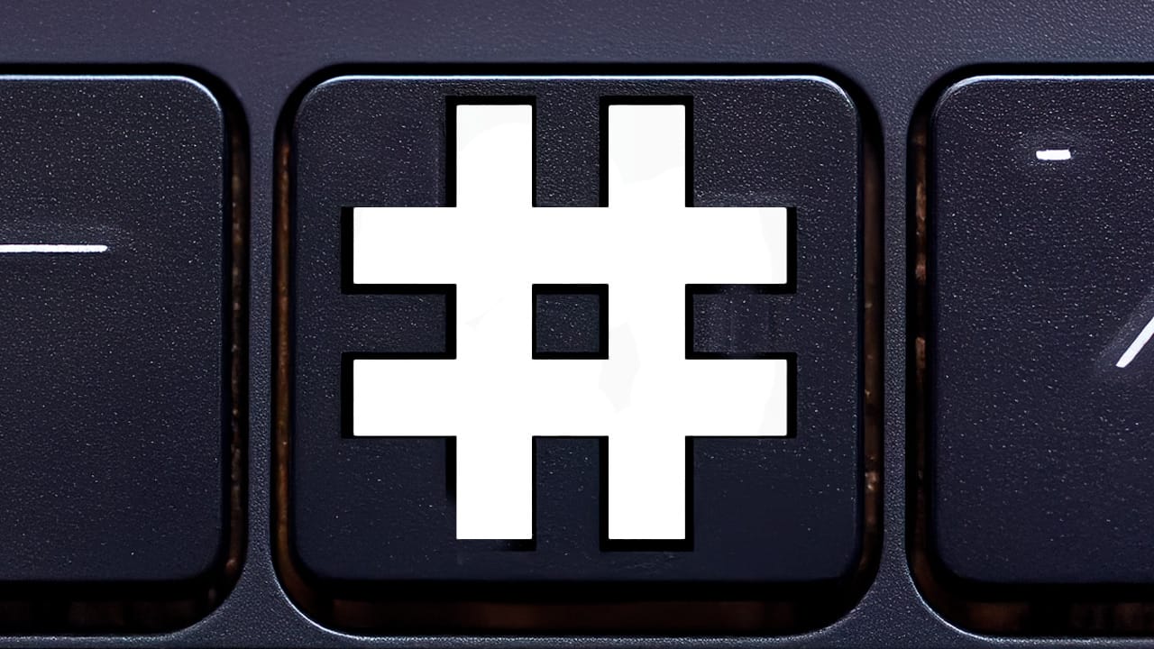 Cómo poner # en laptop, pc, mac y móvil