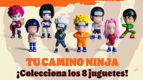Figuras de la serie de Naruto, por Burger King
