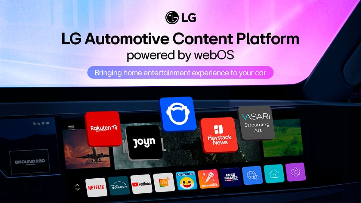 LG Plataforma de contenido para vehículos