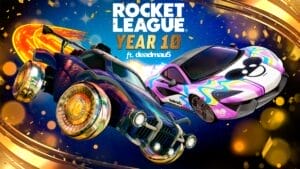Ilustración de Rocket League, que cumple 10 años, y para celebrarlo, hay colaboración con deadmau5