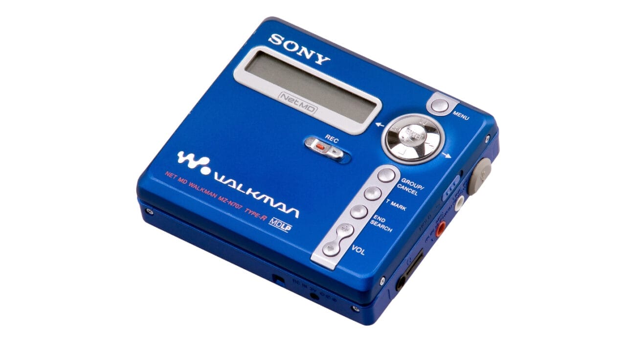 Walkman de Sony color azul