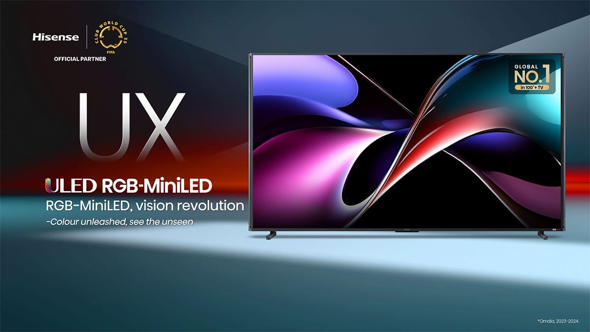 ilustración de la pantalla premium Hisense UX de 116 pulgadas. Fuente: Hisense