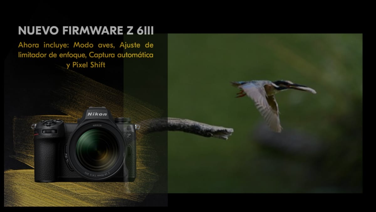 Nikon versión de firmware 2.00 para la Nikon Z 6III
