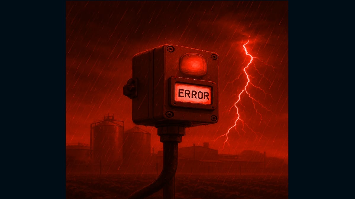 Sensor afectado por el clima