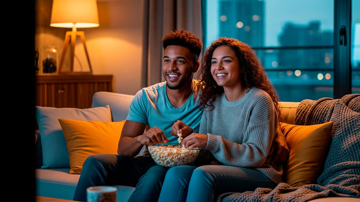 Pareja viendo Netflix