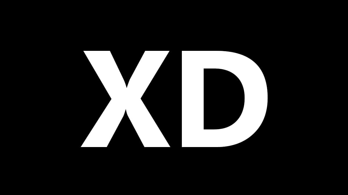 XD emoticono en fondo negro