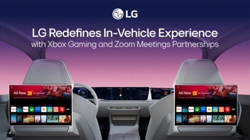 LG redefine la experiencia a bordo del vehículo con alianzas de juegos de Xbox y reuniones de Zoom